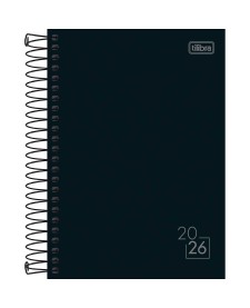 imagem principal do produto Agenda Espiral Diária 14,0 cm x 20,0 cm cm Spice Preta 2026