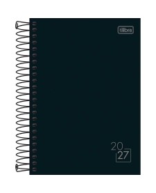 imagem principal do produto Agenda Espiral Diária 14,0 cm x 20,0 cm cm Spice Preta 2027