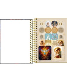 imagem de detalhe produto Agenda Espiral Diária 14,2 x 20,3 cm Bíblica 2027