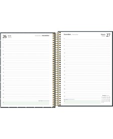 imagem de detalhe produto Agenda Espiral Diária 20 x 27,5 cm West Village 2027
