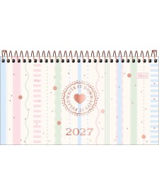 imagem principal do produto Agenda Espiral Semanal de Bolso 16,7 x 8,9 cm Soho 2027