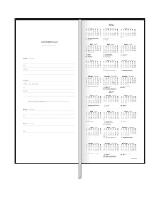 imagem de detalhe produto Agenda Executiva Costurada Diária 12,3 x 27,5 cm Comercial 2026