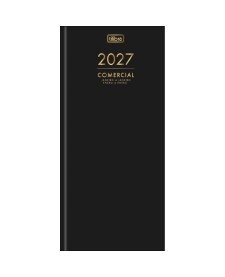 imagem principal do produto Agenda Executiva Costurada Diária 12,3 x 27,5 cm Comercial 2027
