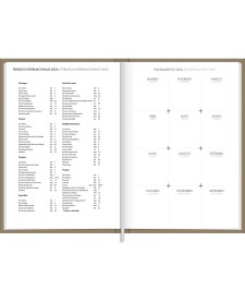 imagem de detalhe produto Agenda Executiva Costurada Diária 13,4 x 19,2 cm Napoli Cores 2026