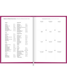 imagem de detalhe produto Agenda Executiva Costurada Diária 13,4 x 19,2 cm Napoli Feminina 2026