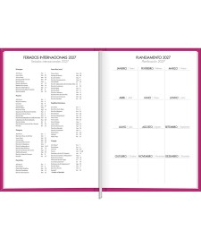 imagem de detalhe produto Agenda Executiva Costurada Diária 13,4 x 19,2 cm Napoli Feminina 2027