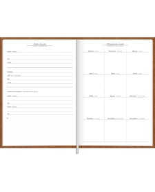 imagem de detalhe produto Agenda Executiva Costurada Diária 14,5 x 20,5 cm Prátika Permanente