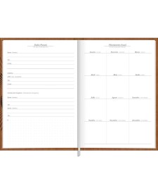 imagem de detalhe produto Agenda Executiva Costurada Diária 14,5 x 20,5 cm Prátika Permanente