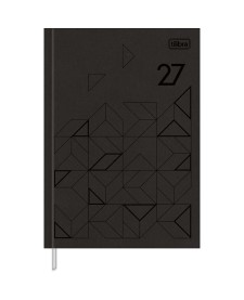 imagem principal do produto Agenda Executiva Costurada Diária 14,5 x 20,5 cm Prátika Preta 2026