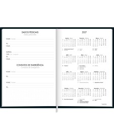 imagem de detalhe produto Agenda Executiva Costurada Diária 15,9 x 23,3 cm Napoli 2027