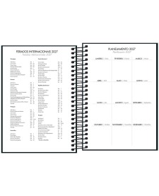 imagem de detalhe produto Agenda Executiva Espiral Diária 12,9 x 18,7 cm Napoli 2027
