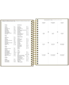 imagem de detalhe produto Agenda Executiva Espiral Diária 12,9 x 18,7 cm Napoli Cores 2026