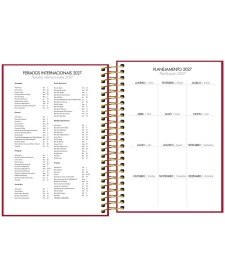 imagem de detalhe produto Agenda Executiva Espiral Diária 12,9 x 18,7 cm Napoli Cores 2027
