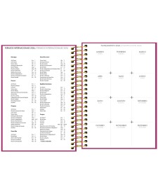 imagem de detalhe produto Agenda Executiva Espiral Diária 12,9 x 18,7 cm Napoli Feminina 2026