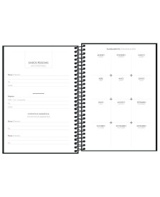 imagem de detalhe produto Agenda Executiva Espiral Diária 12,9 x 18,7 cm Napoli Permanente