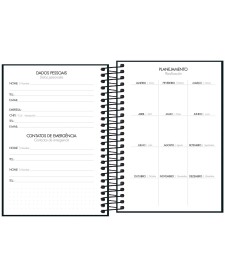 imagem de detalhe produto Agenda Executiva Espiral Diária 12,9 x 18,7 cm Napoli Permanente