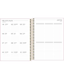 imagem de detalhe produto Agenda Executiva Espiral Diária 17,7 x 24 cm Vanilla 2026