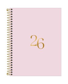 imagem principal do produto Agenda Executiva Espiral Diária 17,7 x 24 cm Vanilla 2026