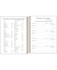 imagem de detalhe produto Agenda Executiva Espiral Diária 17,7 x 24 cm Vanilla 2027