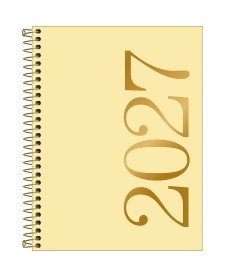 imagem principal do produto Agenda Executiva Espiral Diária 17,7 x 24 cm Vanilla 2027