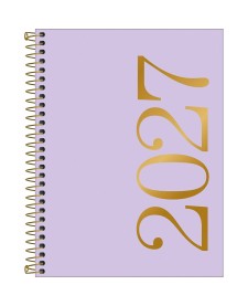 imagem principal do produto Agenda Executiva Espiral Diária 17,7 x 24 cm Vanilla 2027