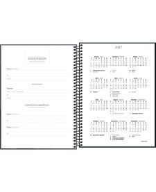 imagem de detalhe produto Agenda Executiva Espiral Diária 20 x 27,5 cm Spot 2027