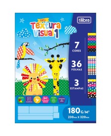 imagem principal do produto Álbum Colado Ao Alto Textura Visual 1 36F