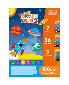 imagem principal do produto Álbum Colado Ao Alto Textura Visual 2 36F