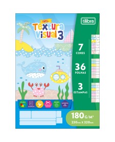 imagem principal do produto Álbum Colado Ao Alto Textura Visual 3 36F