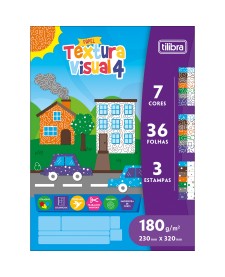 imagem principal do produto Álbum Colado Ao Alto Textura Visual 4 36F