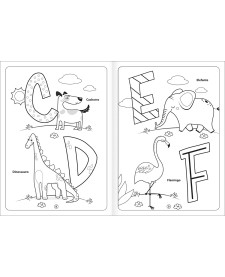 imagem de detalhe produto Álbum Colorir Alfabichos Aprender, Brincar e Colorir 8 Folhas