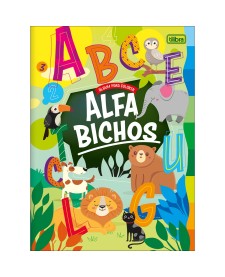 imagem principal do produto Álbum Colorir Alfabichos Aprender, Brincar e Colorir 8 Folhas