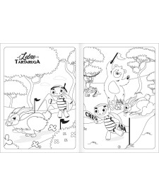 imagem de detalhe produto Álbum Colorir Era Uma Vez Aprender, Brincar e Colorir 8 Folhas