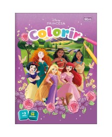 imagem principal do produto Álbum Colorir Princesas 8 Folhas