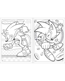imagem de detalhe produto Álbum Colorir Sonic 8 Folhas