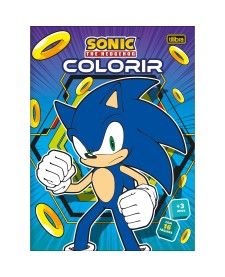 imagem principal do produto Álbum Colorir Sonic 8 Folhas