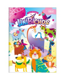 imagem principal do produto Álbum Colorir Unibichos Aprender, Brincar e Colorir 8 Folhas
