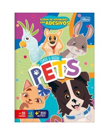 imagem principal do produto Álbum de Atividades com Adesivos Caras e Bocas Pets 8 Folhas