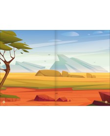 imagem de detalhe produto Álbum de Atividades com Adesivos Cenário Mágico Animais 8 Folhas