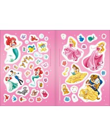 imagem de detalhe produto Álbum de Atividades com Adesivos Cenário Mágico Princesas