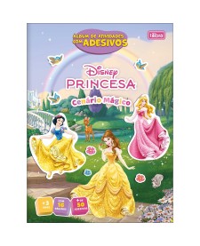 imagem principal do produto Álbum de Atividades com Adesivos Cenário Mágico Princesas