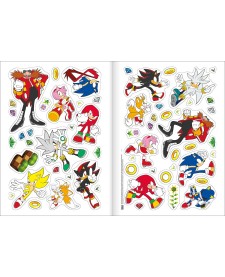 imagem de detalhe produto Álbum de Atividades com Adesivos Cenário Mágico Sonic