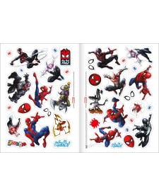 imagem de detalhe produto Álbum de Atividades com Adesivos Cenário Mágico Spider-Man 8 Folhas