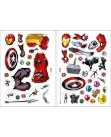 imagem de detalhe produto Álbum de Atividades Vestir & Brincar Avengers 8 Folhas