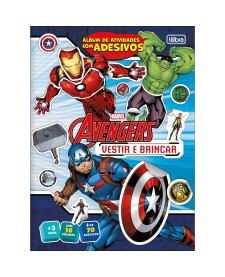 imagem principal do produto Álbum de Atividades Vestir & Brincar Avengers 8 Folhas