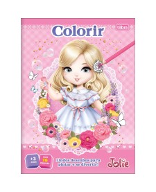 imagem principal do produto Álbum para Colorir Jolie 8 Folhas