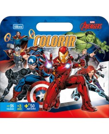 imagem principal do produto Álbum para Colorir Maleta Avengers 8 folhas