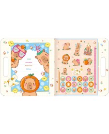 imagem de detalhe produto Álbum para Colorir Maleta Capyclub 8 Folhas