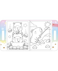 imagem de detalhe produto Álbum para Colorir Maleta Capyclub 8 Folhas