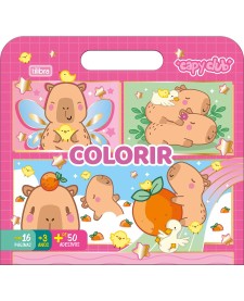imagem principal do produto Álbum para Colorir Maleta Capyclub 8 Folhas